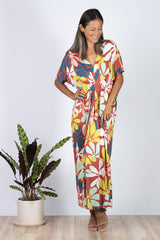 Jade Maxi Kaftan (Naupaka) - XL