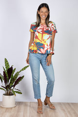 Jojo Peplum Top (Naupaka) - S