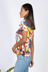 Jojo Peplum Top (Naupaka) - S