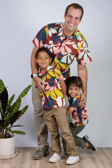 Ronnie Men's Aloha Shirt (Naupaka) - M