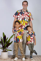 Ronnie Men's Aloha Shirt (Naupaka) - M
