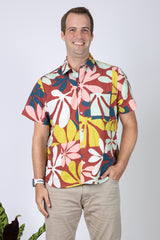 Ronnie Men's Aloha Shirt (Naupaka) - M