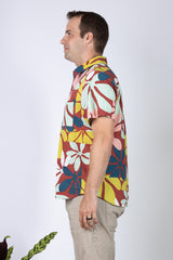 Ronnie Men's Aloha Shirt (Naupaka) - M