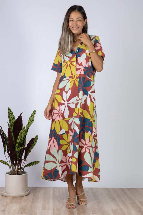 Sasha Aloha Dress (Naupaka)