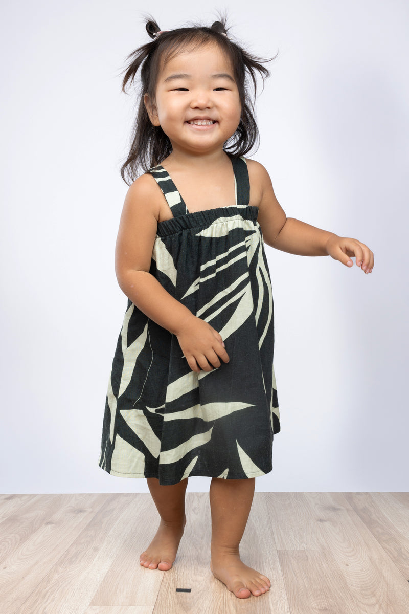 Miki Jumper Dress (Maile Forest)