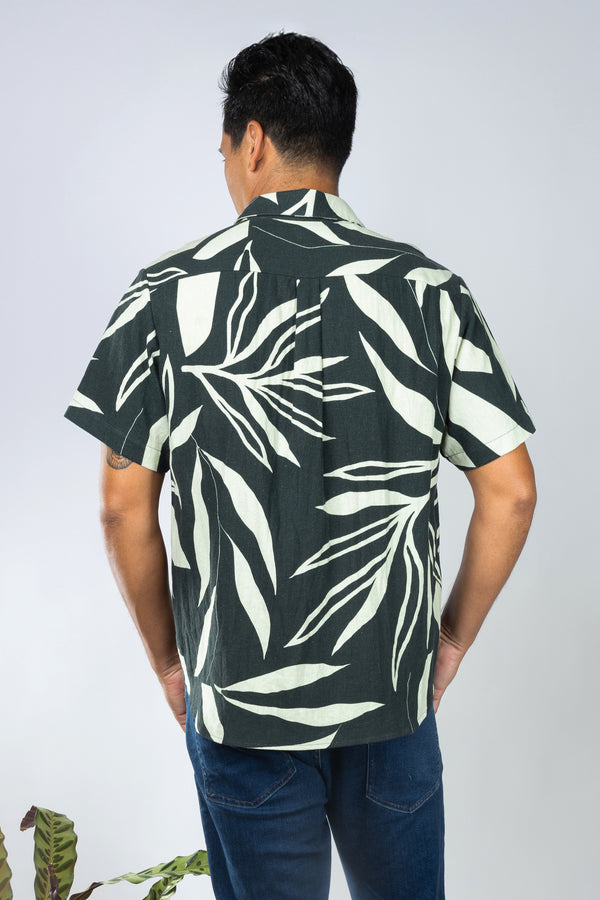 Ronnie Men's Aloha Shirt (Maile Forest)