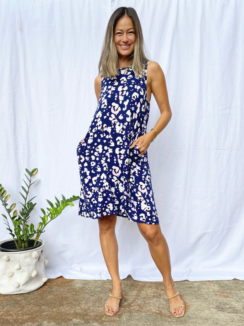Avery Swing Dress (Moonlight Daze) - S