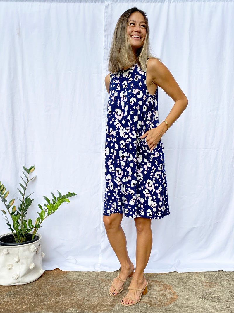 Avery Swing Dress (Moonlight Daze) - S