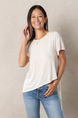 Dillyn Assym Tee (Off-White)