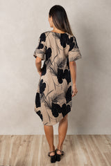 Jasper Kaftan Dress (Midnight Kalo)