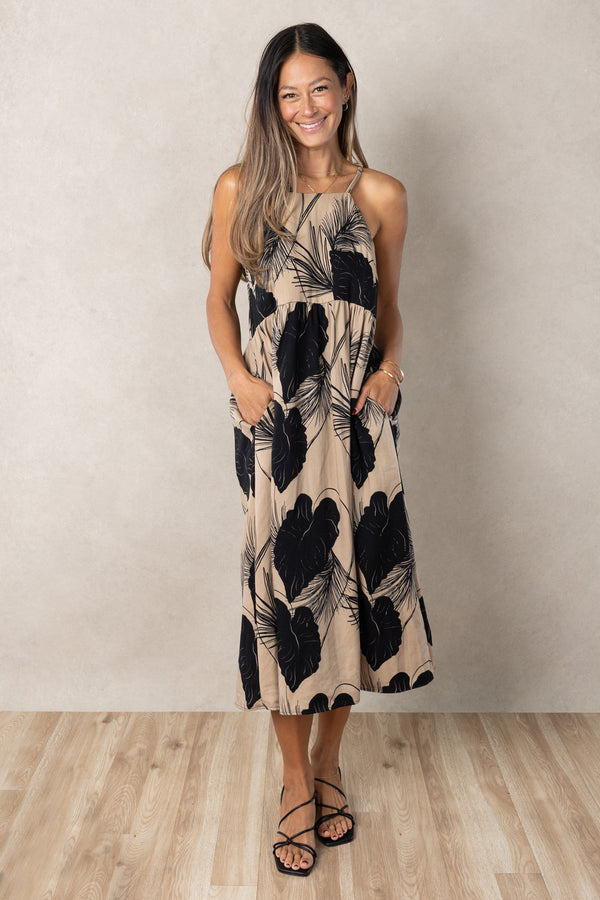 Marni Midi Dress (Midnight Kalo)