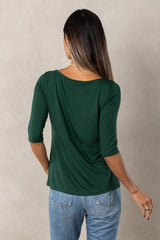 Meg Boatneck Top (Ivy)
