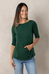 Meg Boatneck Top (Ivy)