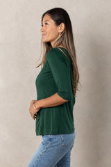 Meg Boatneck Top (Ivy)