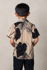 Mini Ronnie Aloha Shirt (Midnight Kalo)