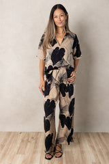 Shannon V-Neck Top (Midnight Kalo)