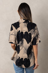 Shannon V-Neck Top (Midnight Kalo)