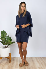 Chad Layered Dress (Navy)