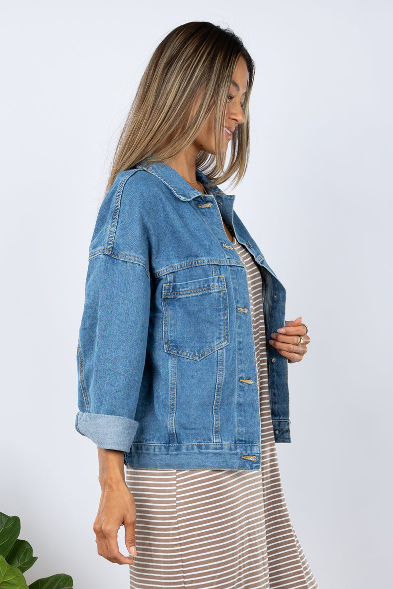 Classic Denim Jacket (Medium Wash)
