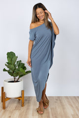 PRE-SALE Lola Asymmetrical Dress (French Blue)
