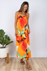 Miki Maxi (Tangerine Linen)
