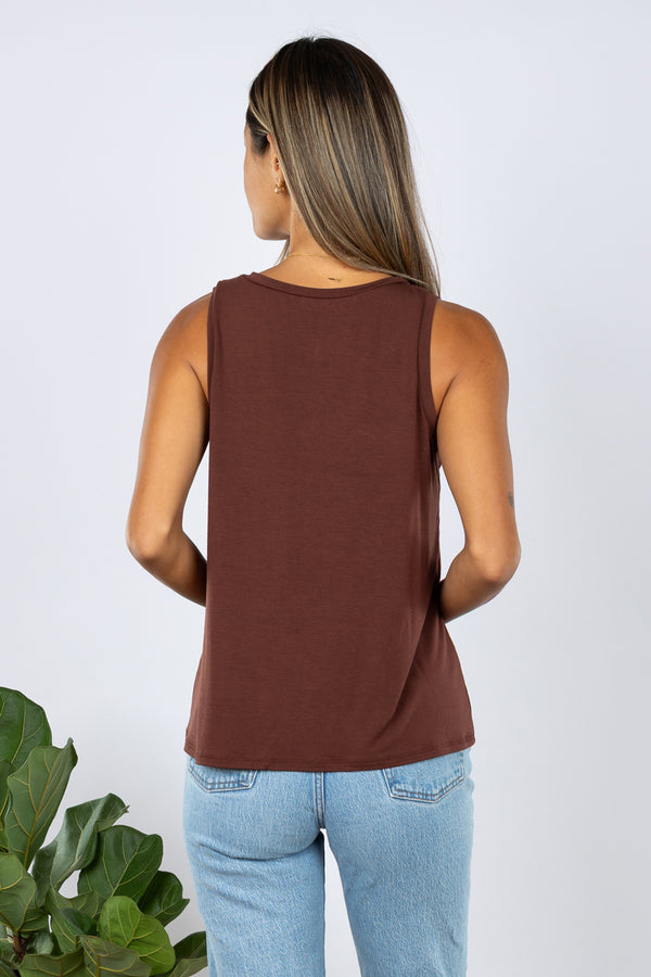 Nikki Tank Top (Chocolate)