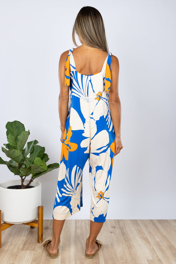 Paisley Jumpsuit "Imperfect" (Coastal Hibiscus) *FINAL SALE*