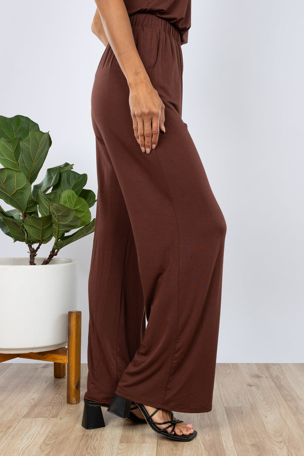 Parker High-Waist Pant (Chocolate)