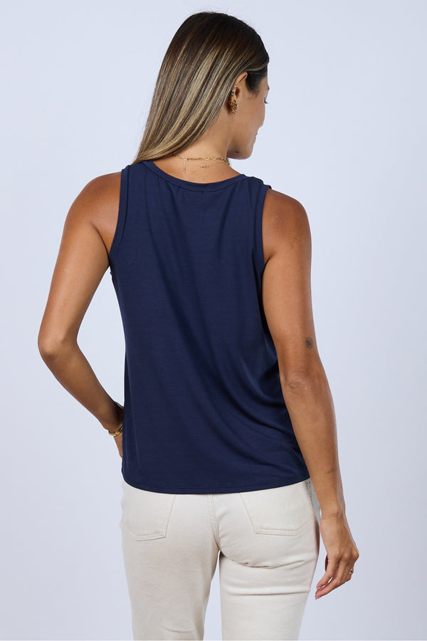 Nikki Tank Top (Navy)