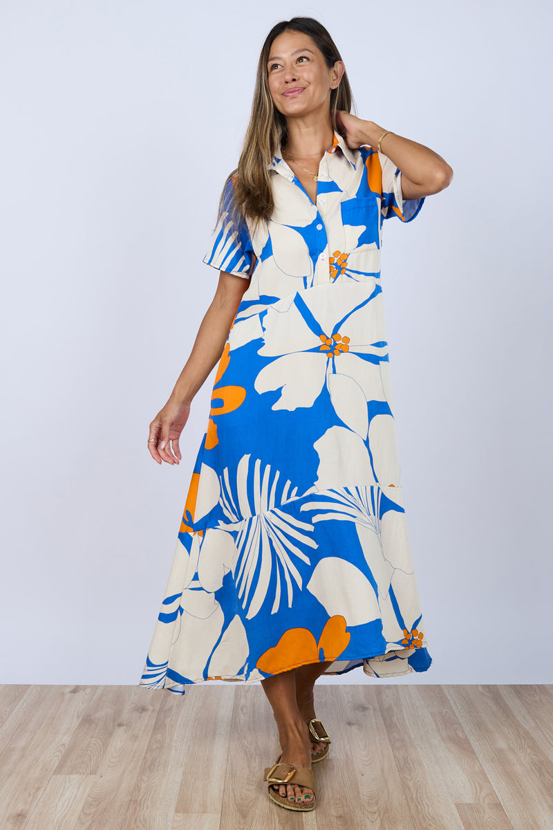 aloha dress Sasha Aloha Dress (Coastal Hibiscus) – Ten Tomorrow