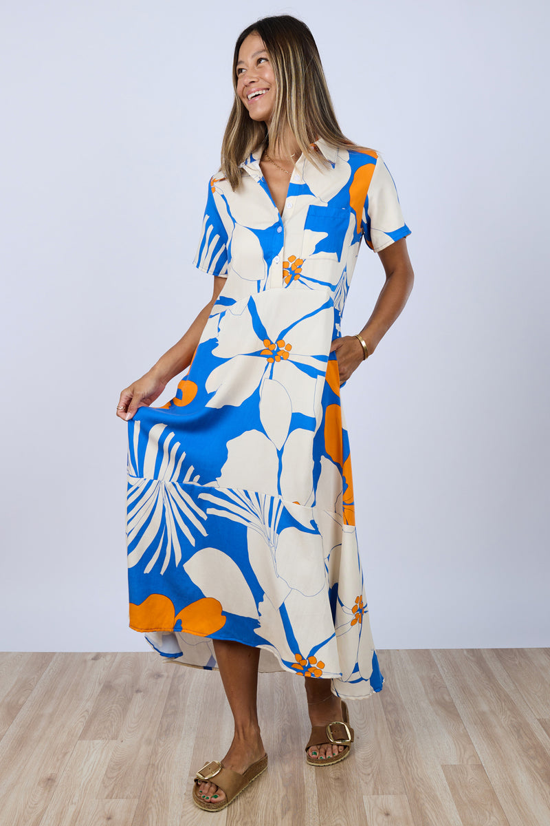 Sasha Aloha Dress (Coastal Hibiscus) – Ten Tomorrow Sasha Aloha Dress (Coastal Hibiscus) – Ten Tomorrow