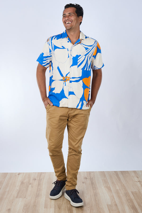 Tom Aloha Shirt (Coastal Hibiscus)