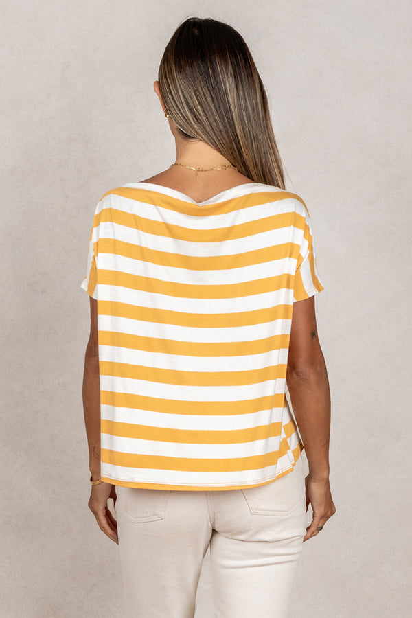 Brooke Top (Mango Stripe)