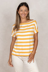 Brooke Top (Mango Stripe)