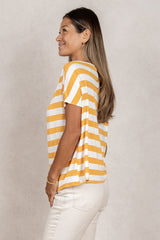 Brooke Top (Mango Stripe)