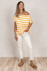 Brooke Top (Mango Stripe)