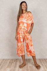 Brooke Top (Blush Monstera)