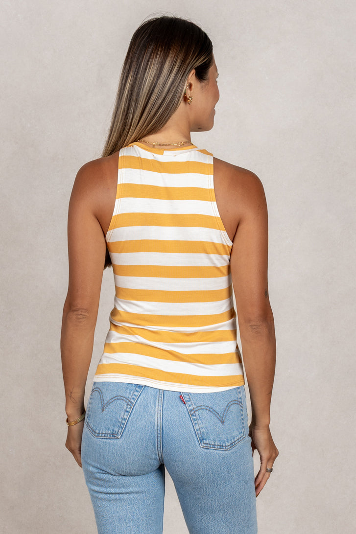 Logan Tank (Mango Stripe)
