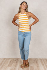 Logan Tank (Mango Stripe)