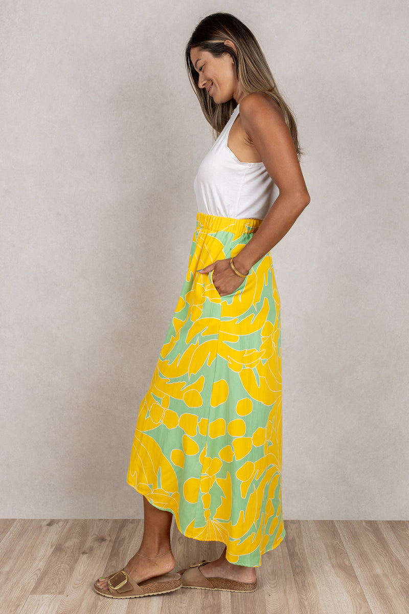 Rie Skirt (Sunshine Palm)