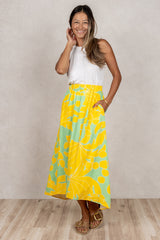 Rie Skirt (Sunshine Palm)
