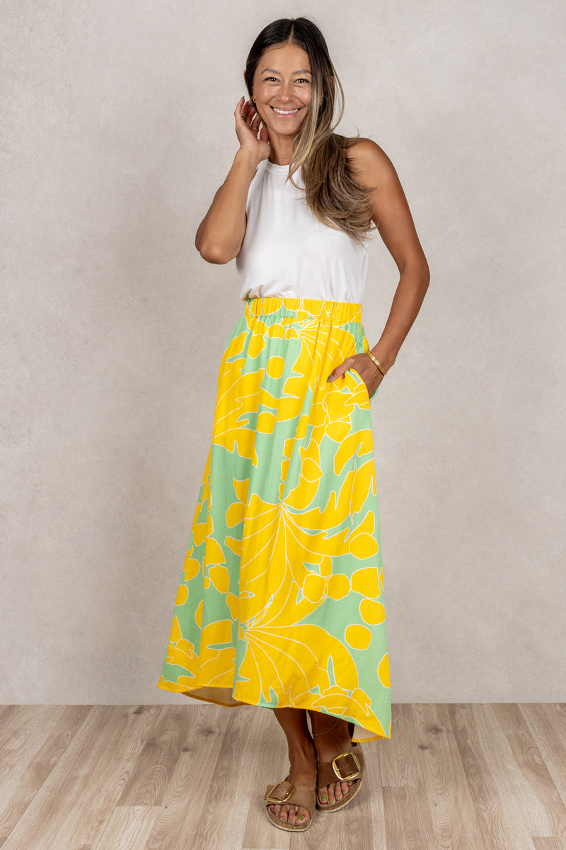 Rie Skirt (Sunshine Palm)