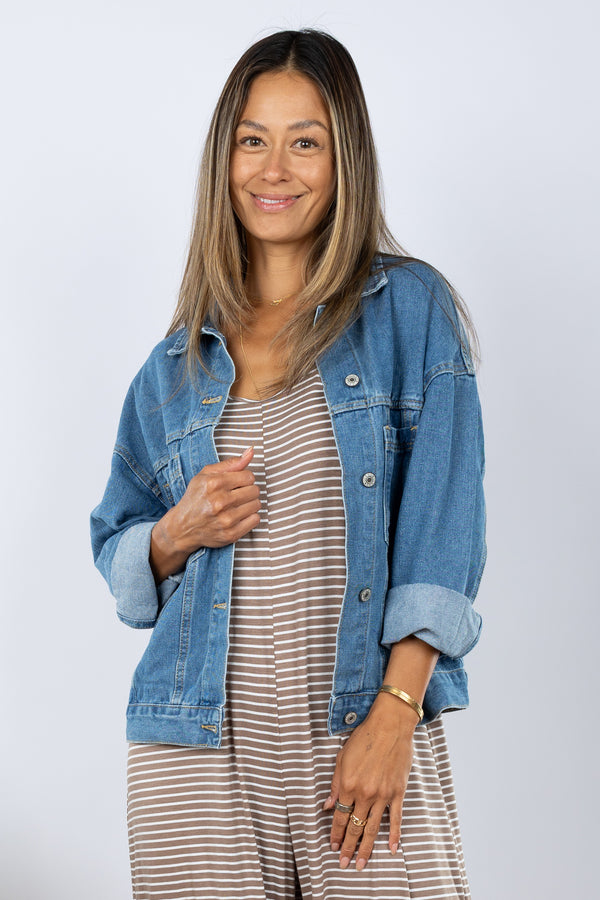 Classic Denim Jacket (Medium Wash)