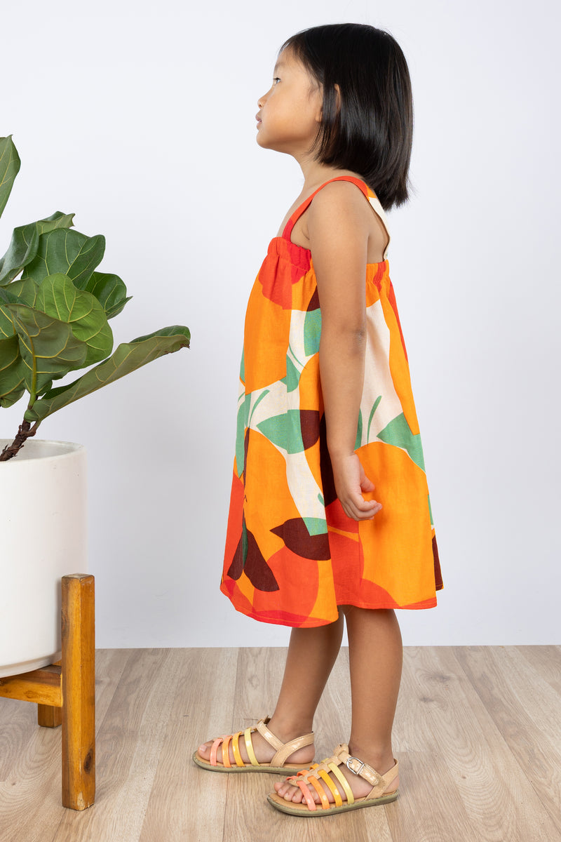 linen jumper dress Mini Miki Jumper Dress (Tangerine Linen) – Ten Tomorrow