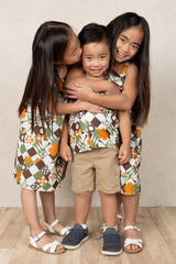 Mini Ronnie Aloha Shirt (Nishime Linen)