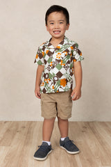 Mini Ronnie Aloha Shirt (Nishime Linen)