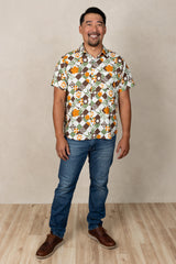 Ronnie Men's Aloha Shirt (Nishime Linen)
