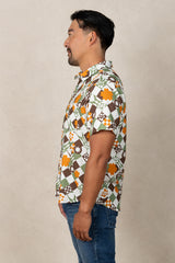 Ronnie Men's Aloha Shirt (Nishime Linen)