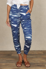 Carmen Jogger (Indigo Waves)