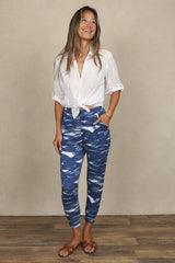 Carmen Jogger (Indigo Waves)